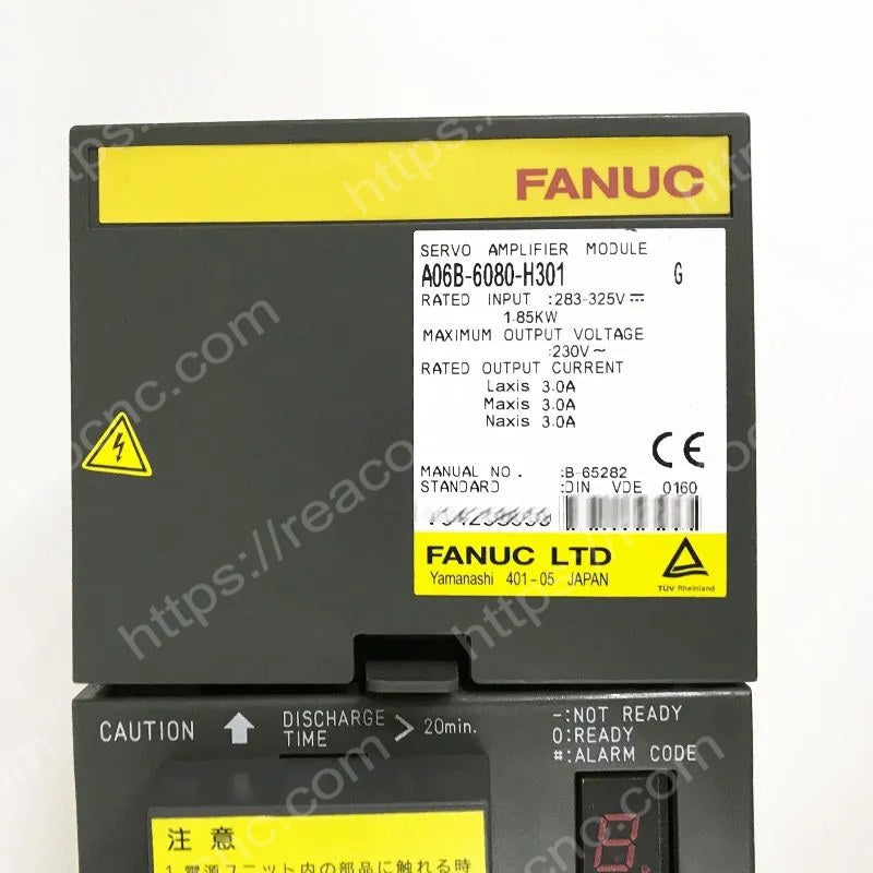 A06B-6080-H301 Fanuc Alpha triple axis servo amplifier SVM3-12/12/12 label