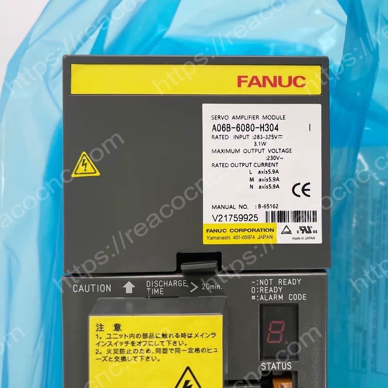 A06B-6080-H304 Fanuc Alpha triple axis servo amplifier SVM3-20/20/20 label