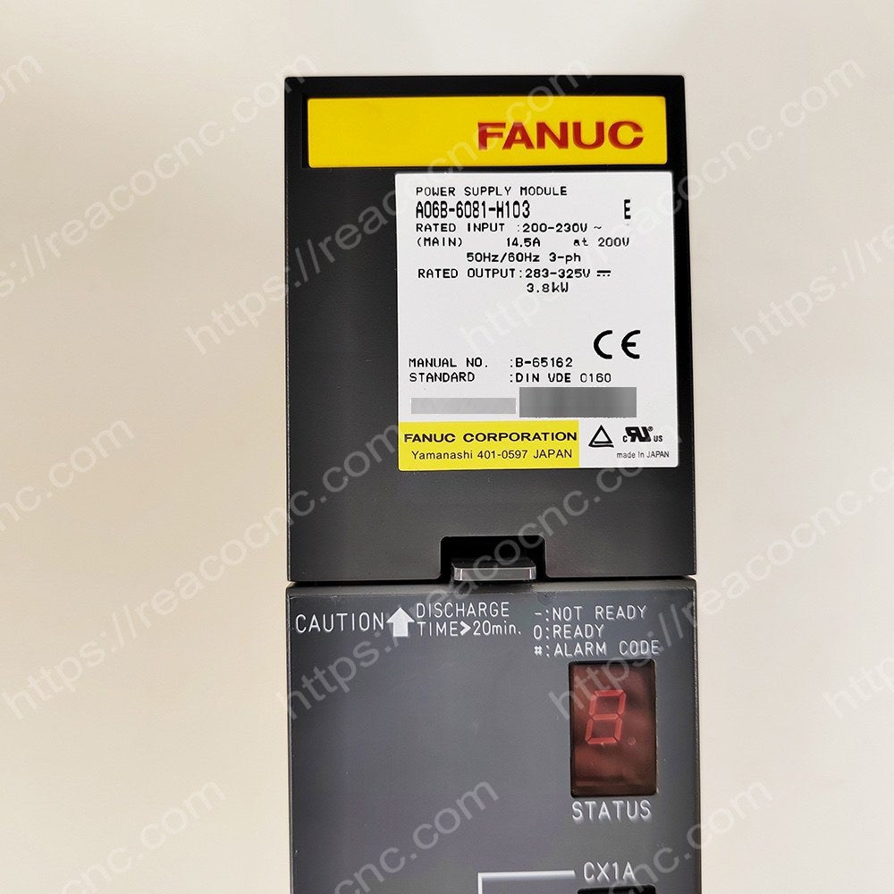A06B-6081-H103 Fanuc Alpha power supply module PSMR-3 label