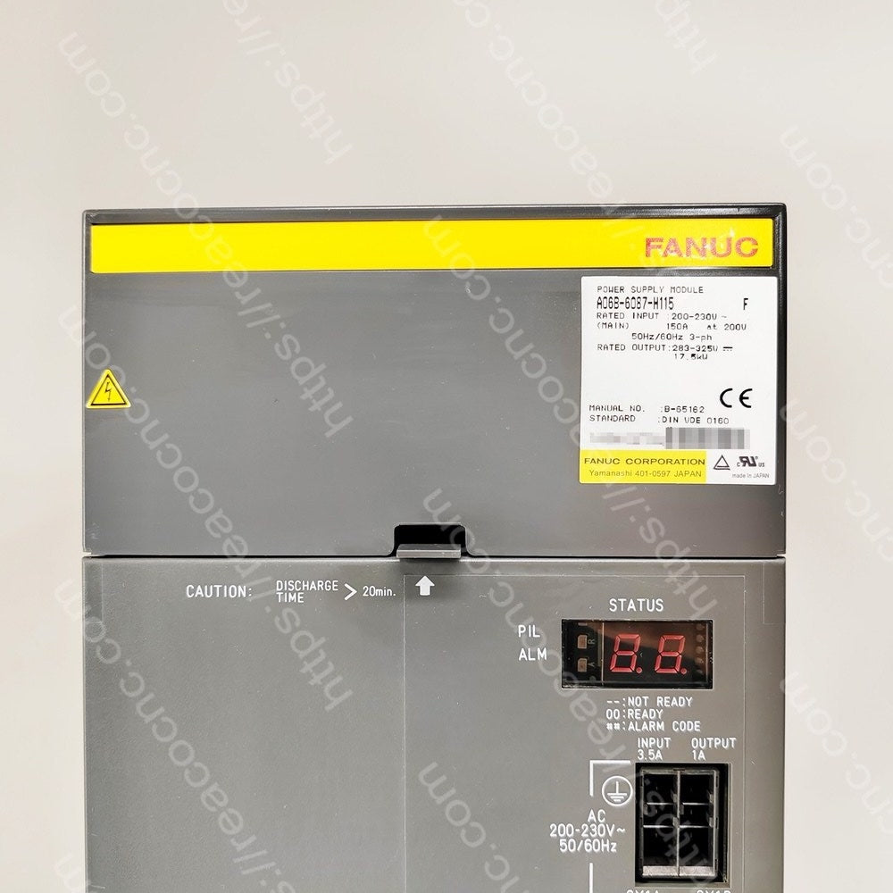 A06B-6087-H115 Fanuc Alpha power supply module PSM-15 label