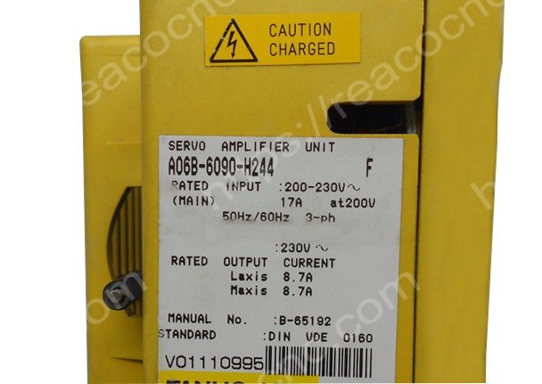 A06B-6090-H244 Fanuc Alpha servo unit SVUC2-40/40 label