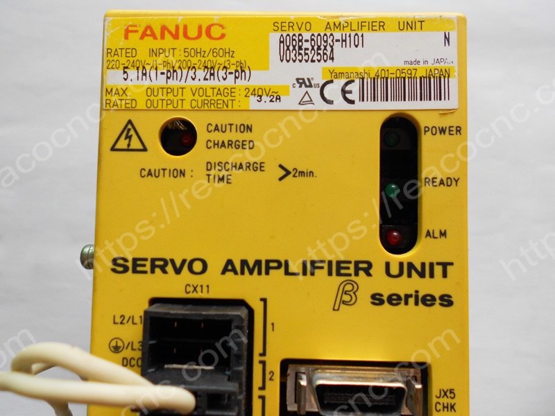 A06B-6093-H101 Fanuc Beta servo amplifier unit SVU-12 label