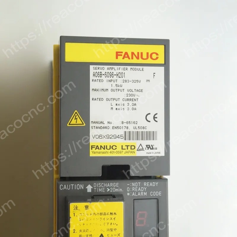 A06B-6096-H201 Fanuc Alpha servo amplifier SVM2-12/12 label