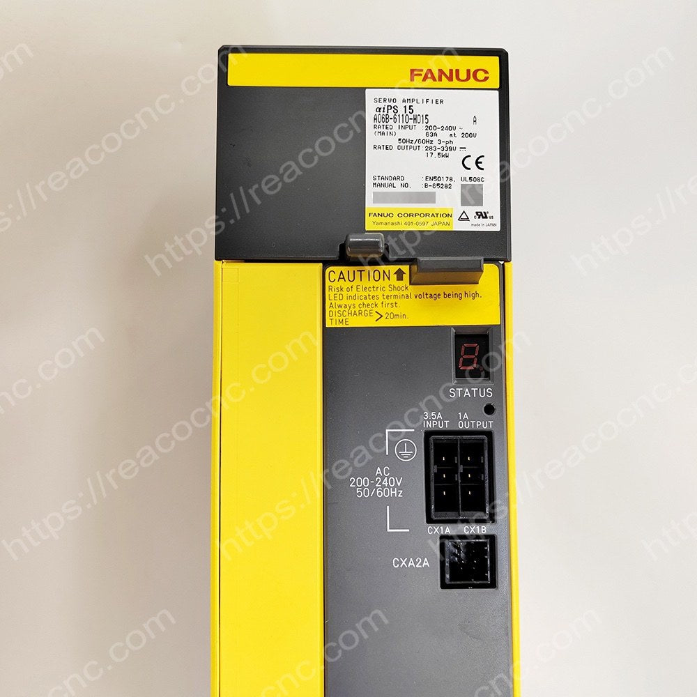 A06B-6110-H015 Fanuc power supply module label PSM-15i Alpha i CNC part