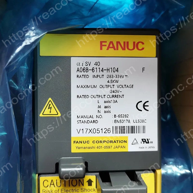 A06B-6114-H104 Fanuc Alpha i servo amplifier SVM1-40i label
