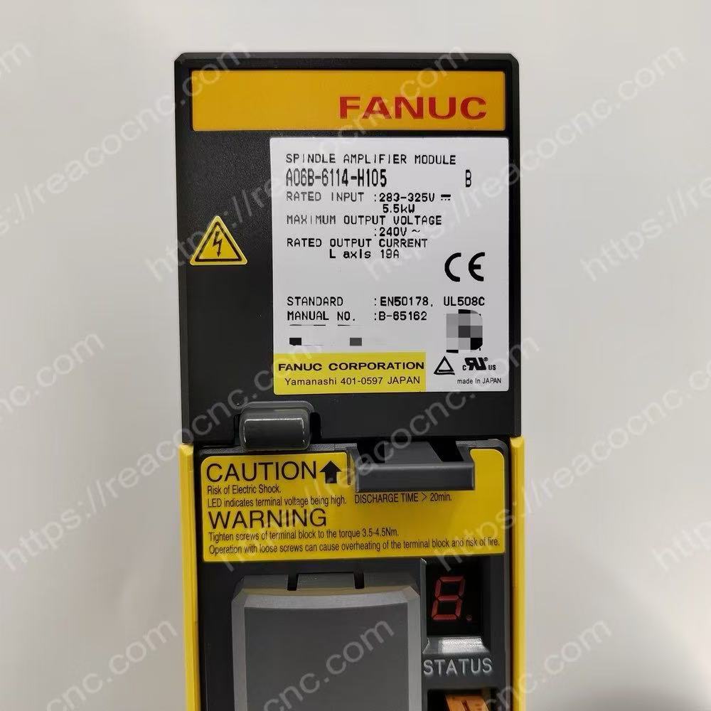 A06B-6114-H105 Fanuc Alpha i servo amplifier SVM1-80i label