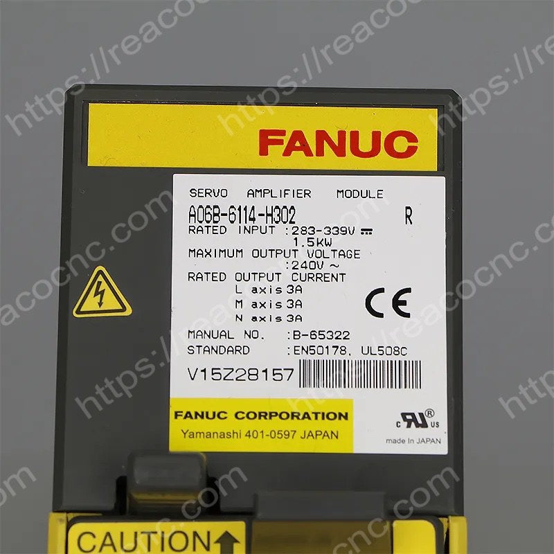 A06B-6114-H302 Fanuc Alpha i triple axis servo amplifier SVM3-10/10/10i label