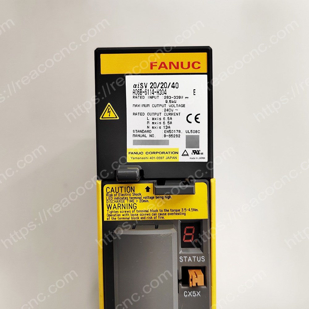 A06B-6114-H304 Fanuc Alpha i servo amplifier SVM3-20/20/40i label