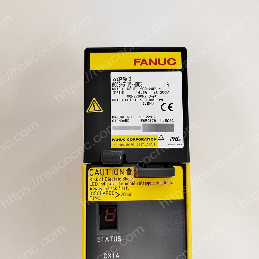 A06B-6115-H003 Fanuc Alpha i power supply module PSMR-3i label