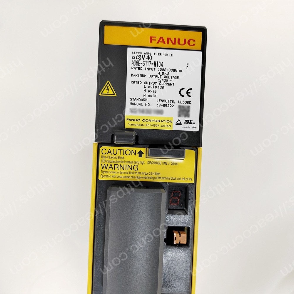 A06B-6117-H104 Fanuc Alpha i servo amplifier AISV-40 label