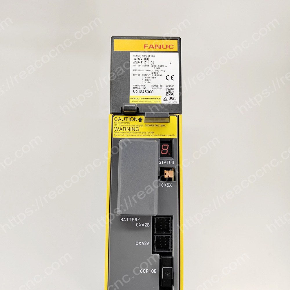 A06B-6117-H106 Fanuc Alpha i servo amplifier AISV-160 label