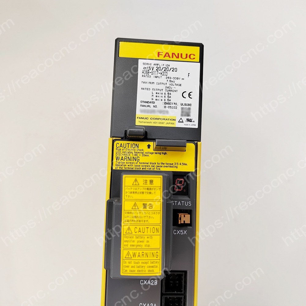 A06B-6117-H303 Fanuc Alpha i servo amplifier AISV-20/20/20 label