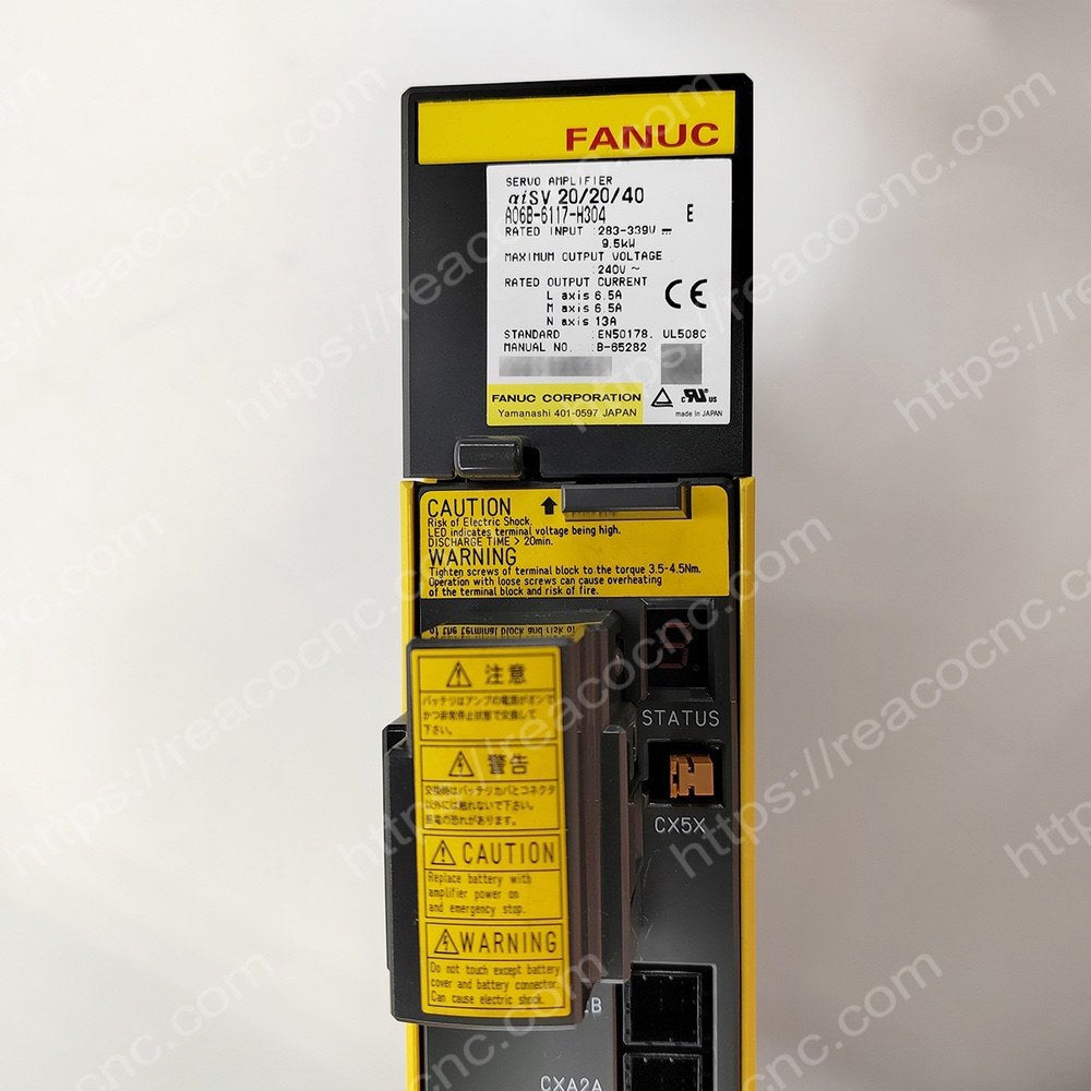 A06B-6117-H304 Fanuc Alpha i servo amplifier AISV-20/20/40 label