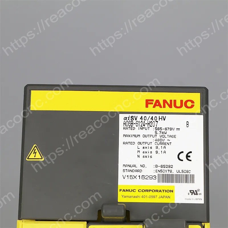 A06B-6124-H207 Fanuc Alpha i servo unit SVM2-40/40HVI label