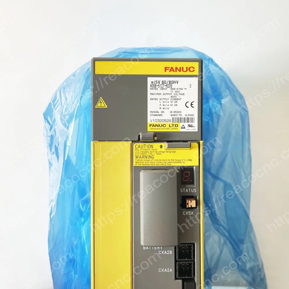 A06B-6127-H209 Fanuc Alpha i servo amplifier module AISV-80/80HV label