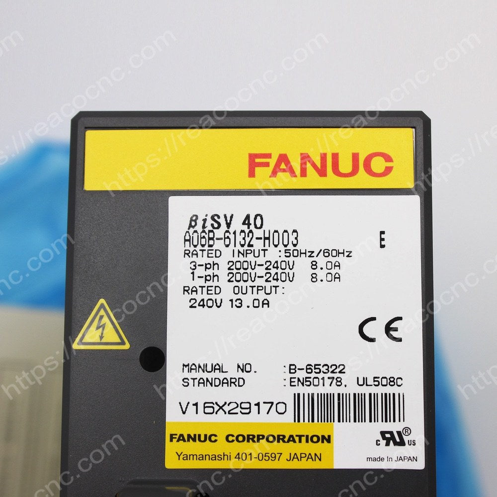 A06B-6132-H003 Fanuc Beta i servo amplifier module BSVM1-40i label