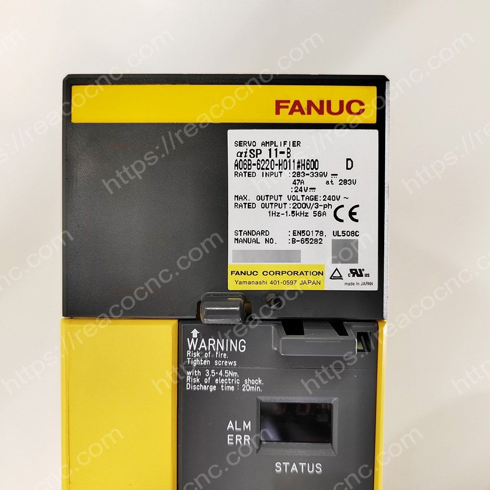 A06B-6220-H011#H600 Fanuc AISP 11-B servo amplifier label