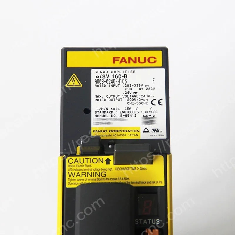 A06B-6240-H106 Fanuc AiSV 160-B servo amplifier module label