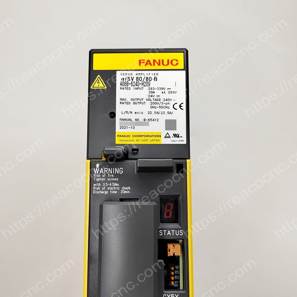A06B-6240-H209 Fanuc servo amplifier module AISV 80/80 label