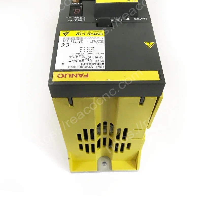 Side view of A06B 6080 H301 Fanuc Alpha series servo amplifier