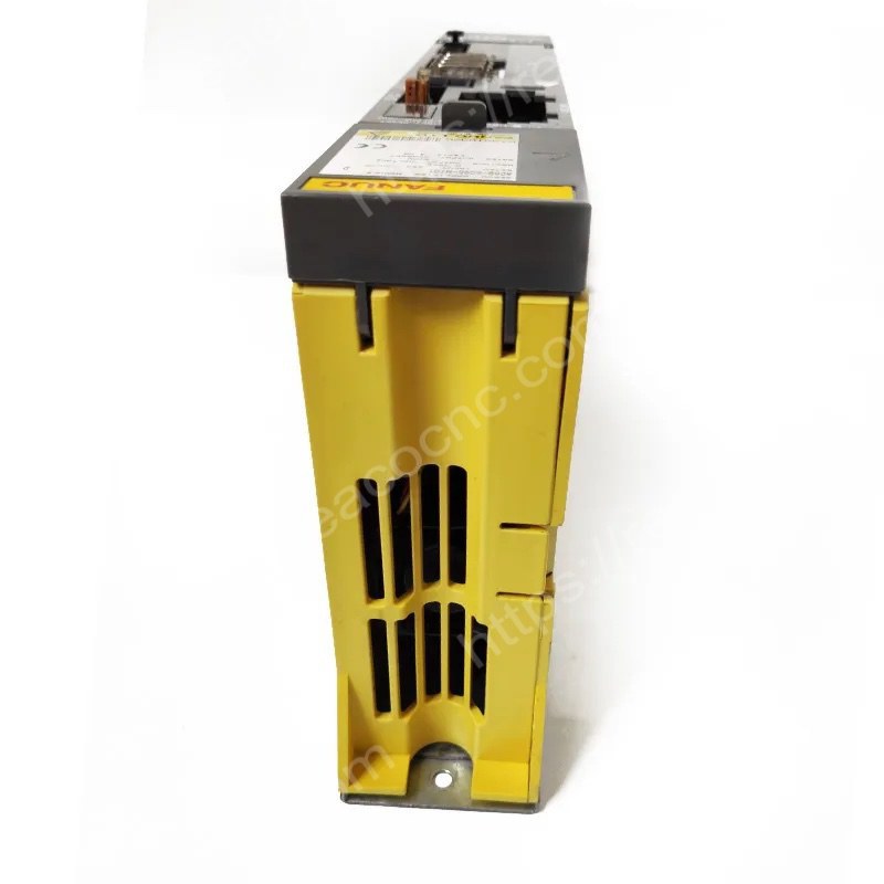 Side view of A06B 6096 H101 Fanuc Alpha servo amplifier module