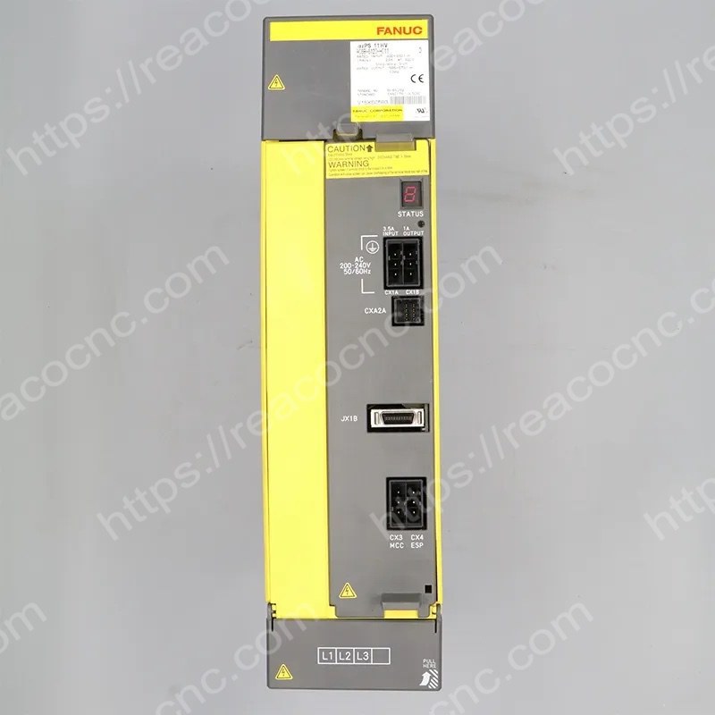 Side view of A06B 6120 H011 Fanuc Alpha i power supply