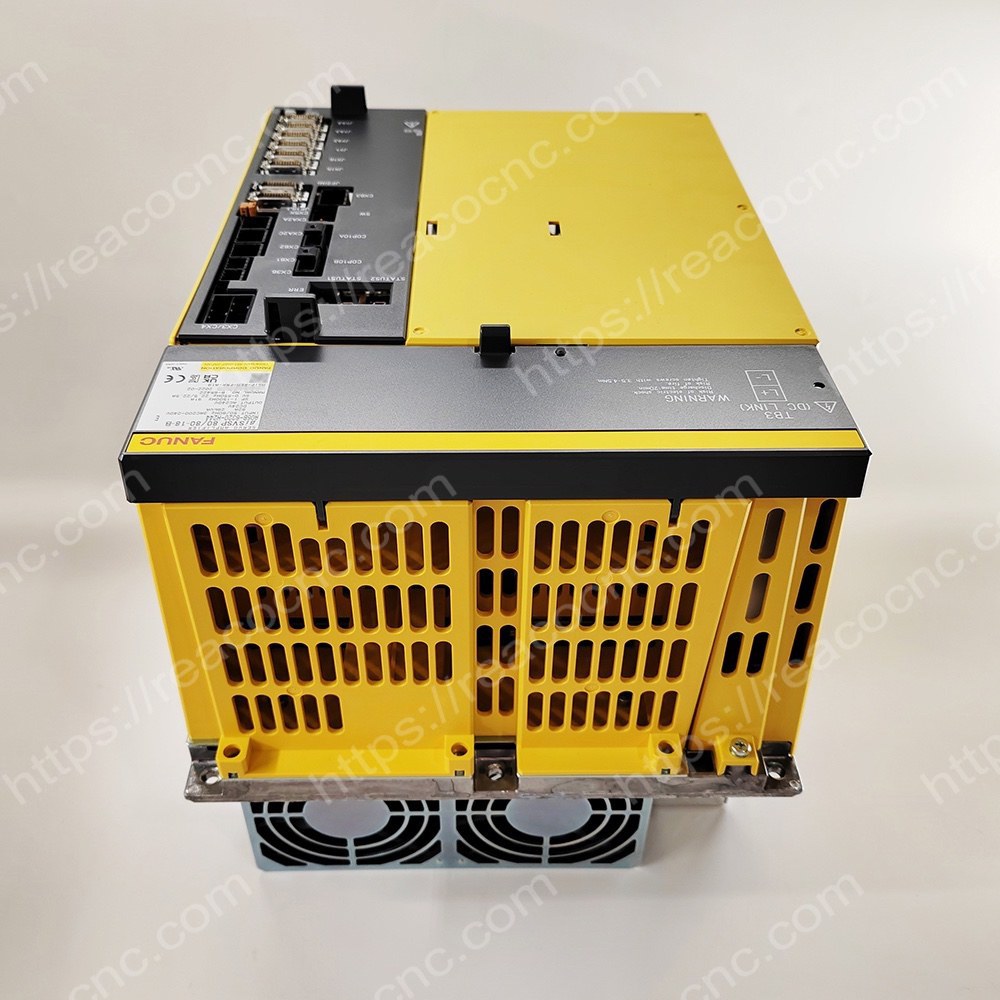 Side view 2 of A06B 6320 H244 Fanuc 80/80-18-B CNC drive