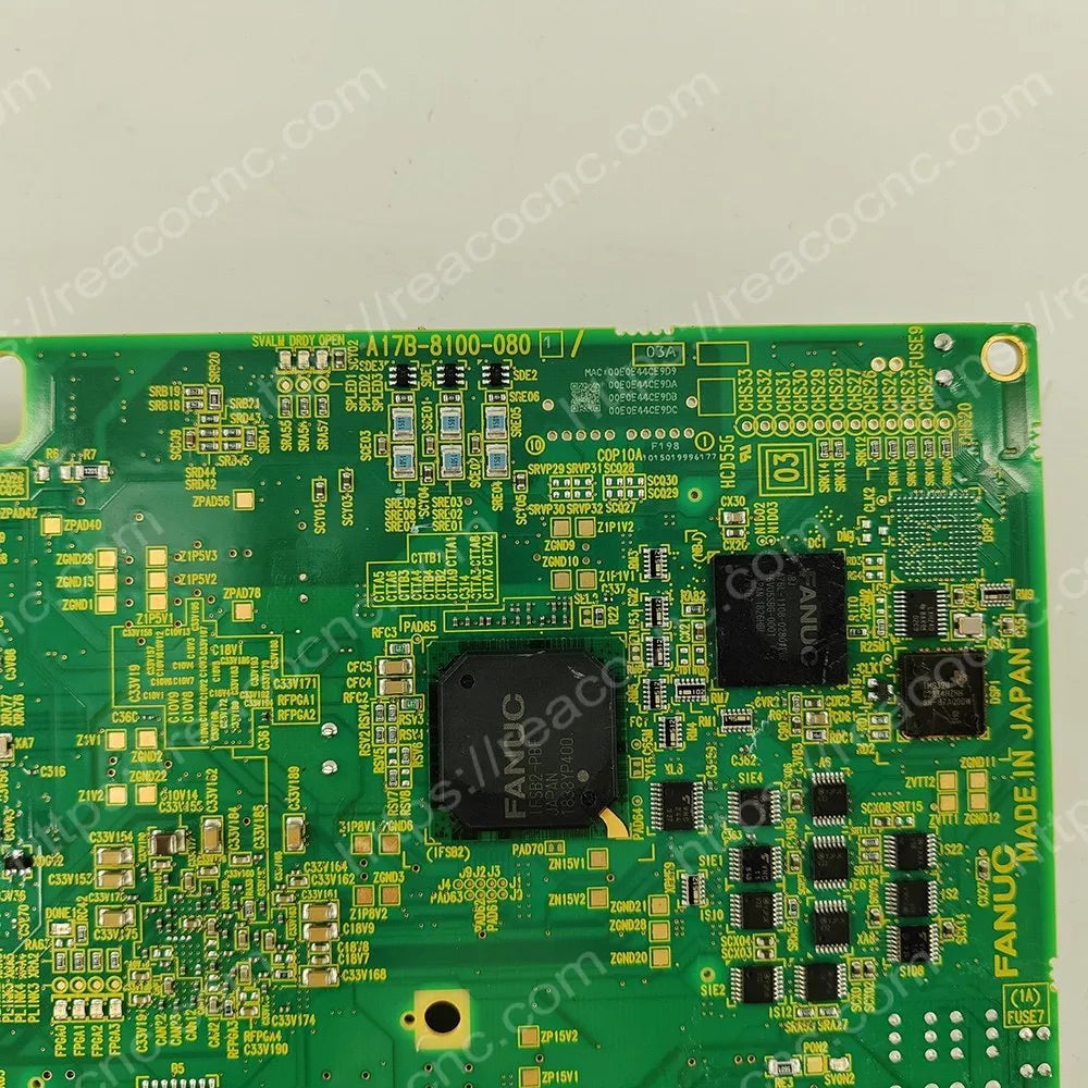 A17B-8100-0801 Fanuc main PCB model label