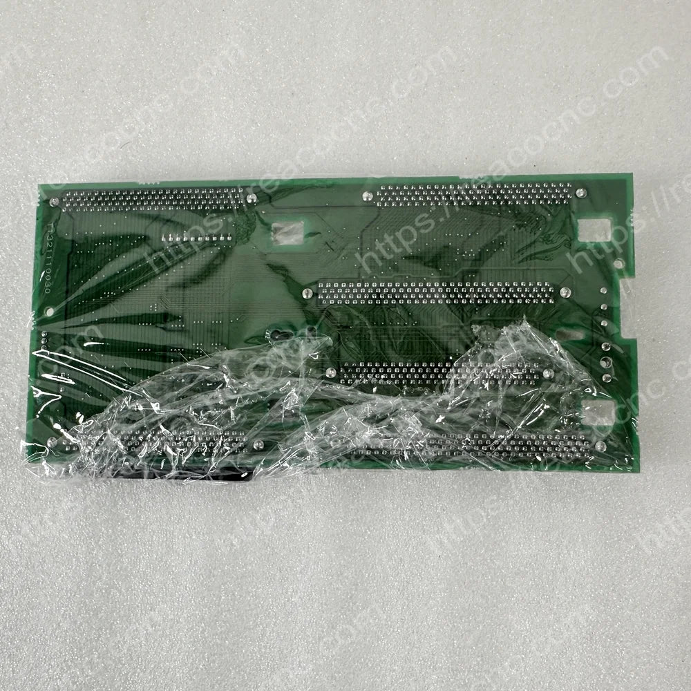 Rear side of A20B-2002-0771 Fanuc backplane PCB for visual inspection