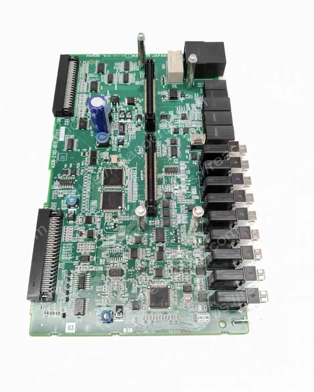 Angled board view of A20B-2102-0511 FANUC PCB