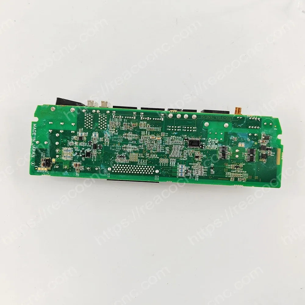 Rear view of A20B-2102-0652 Fanuc PCB showing solder side and board condition