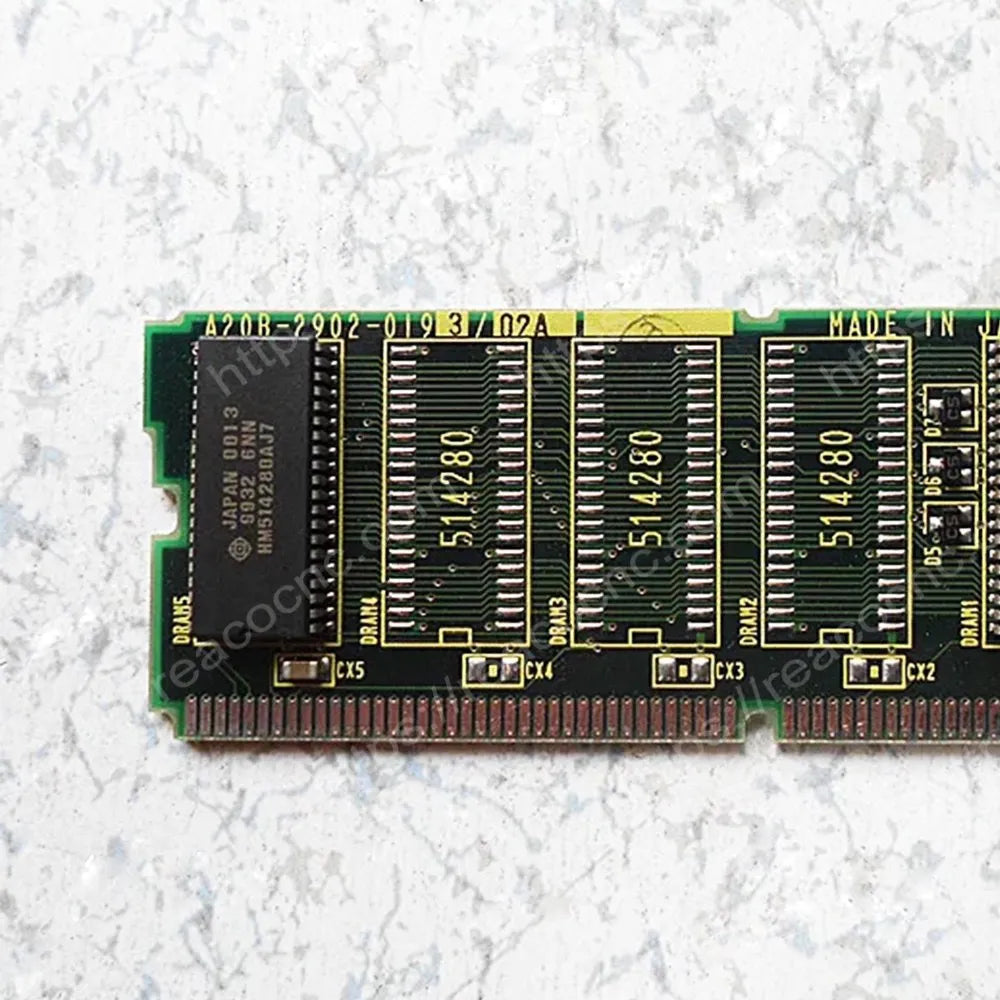 A20B-2902-0193 Fanuc PMC additional DRAM manager module with 512 KB application DRAM identification label