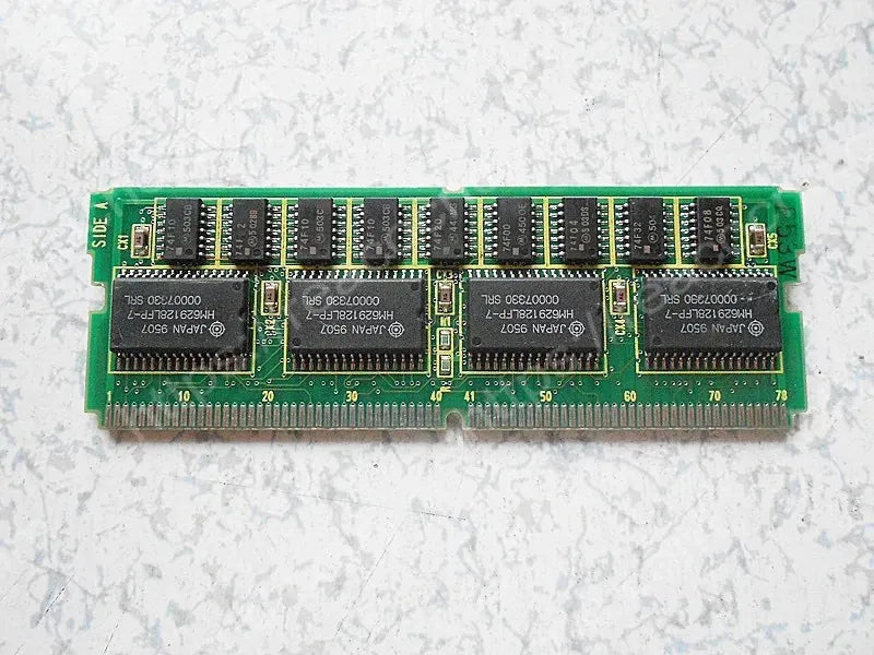 Back view of A20B-2902-0211 Fanuc CMOS RAM module for condition inspection