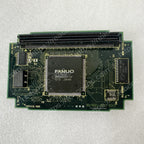 Back view of A20B-3300-0090 Fanuc display module showing rear PCB condition