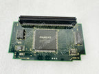 Back view of A20B-3300-0091 Fanuc display module showing rear PCB and connector area