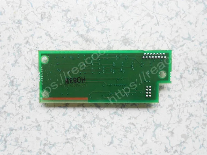 Rear PCB view of A20B-8001-0621 Fanuc board showing back side condition