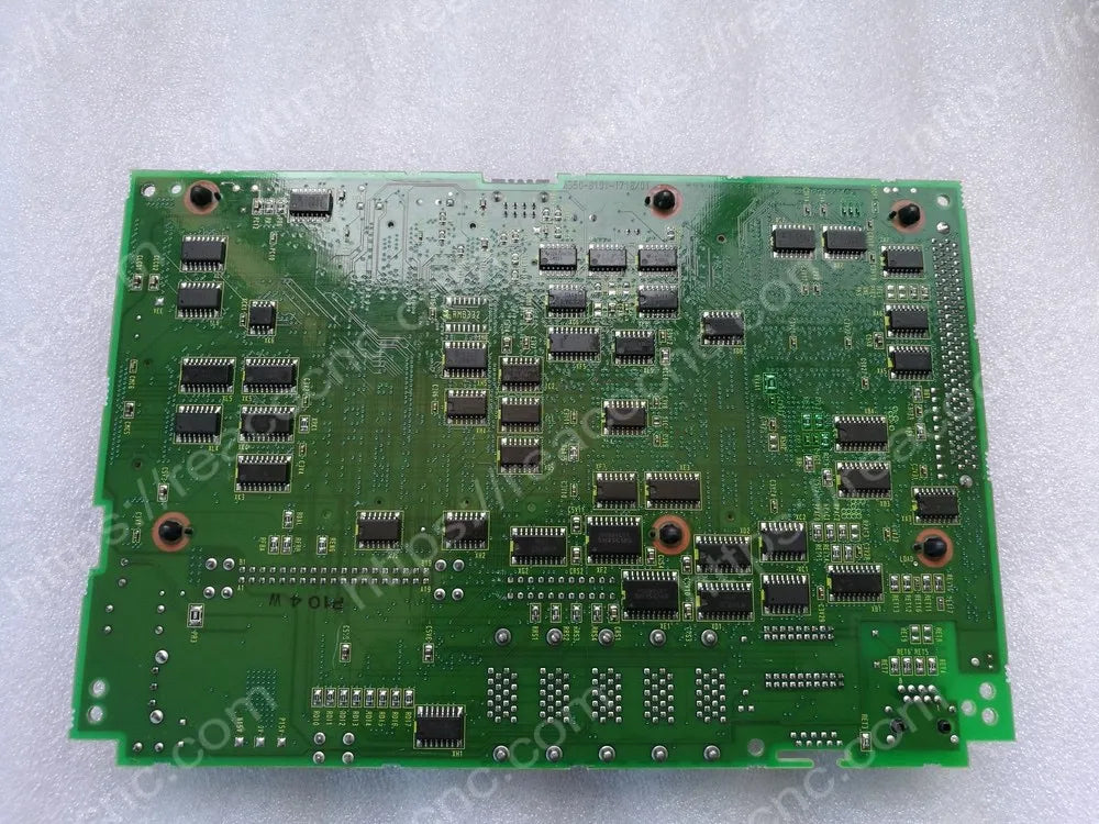Back side of A20B-8101-0710 Fanuc LCD main PCB for inspection