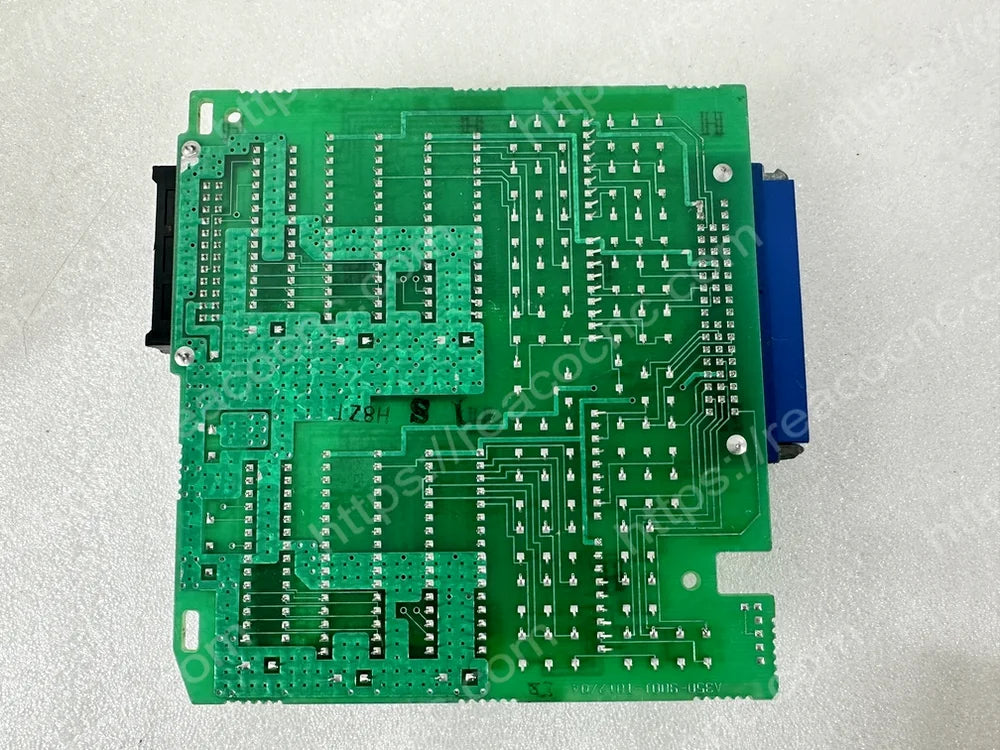 Back side of A20B-9001-0011 Fanuc PCB for condition verification