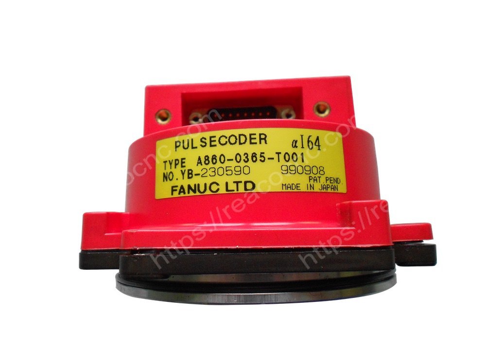 A860-0365-T001 Fanuc Alpha i64 pulse coder with 15 pin D-sub connector label