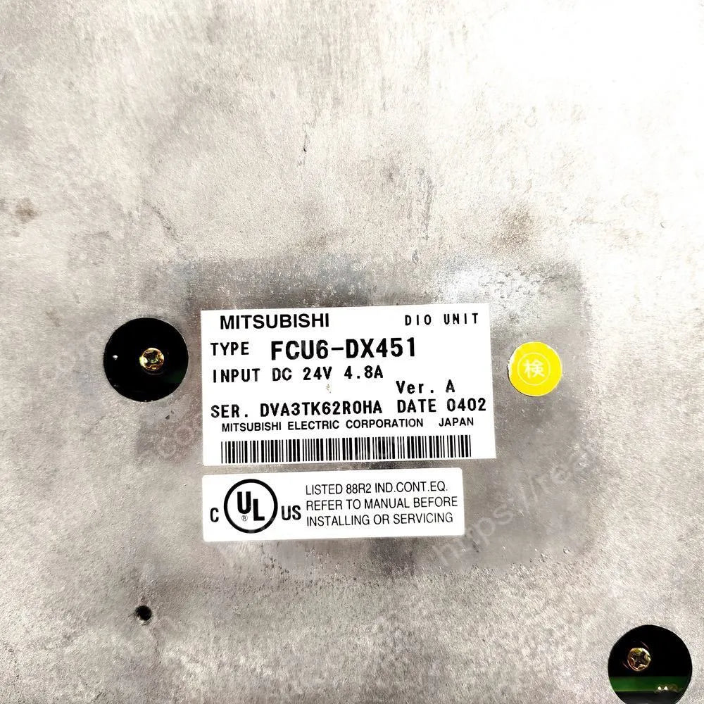 FCU6-DX451 HR337B Mitsubishi CNC base I/O unit label