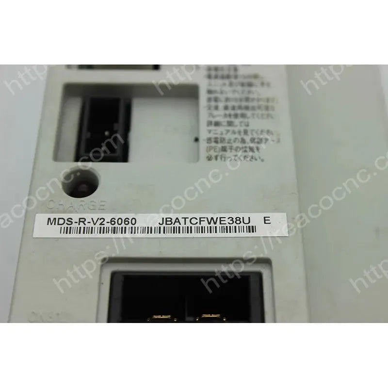 MDS-R-V2-6060 Mitsubishi two-axis servo drive rating label