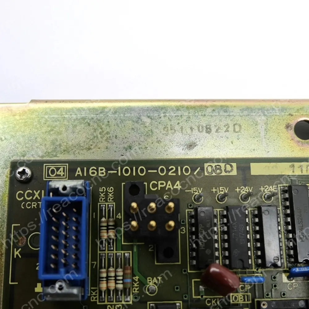 FANUC A16B-1010-0210 model and PCB revision marking