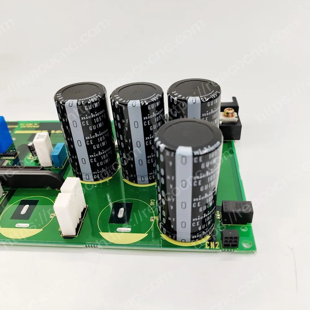 A16B-2203-0658 spindle amplifier PCB capacitor detail