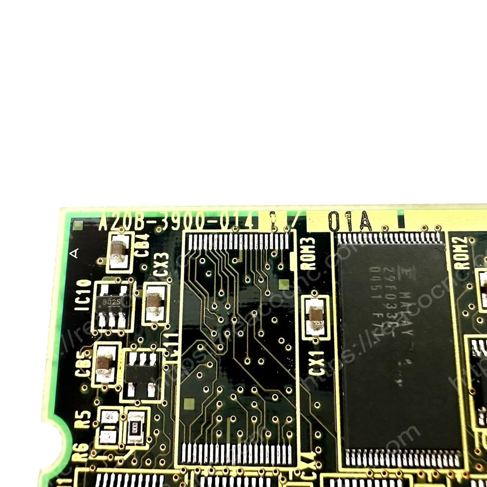 FANUC A20B-3900-0141 memory module model and revision label