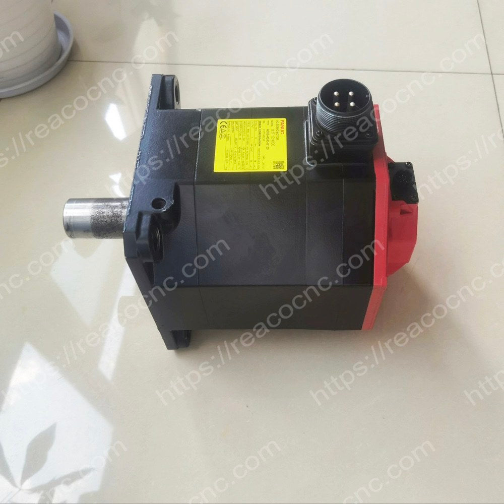 Buy FANUC A06B0243B100 AC Servo Motor - Full front view - Repair Service available for A06B 0243 B100