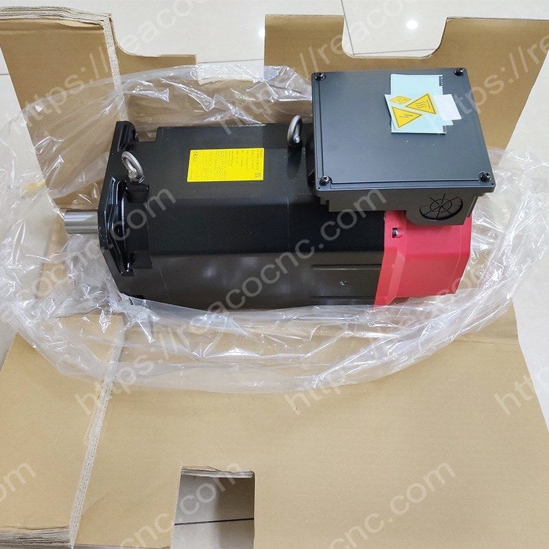 Buy FANUC A06B2446B103 AC Servo Motor - Full front view - Repair Service available for A06B 2446 B103