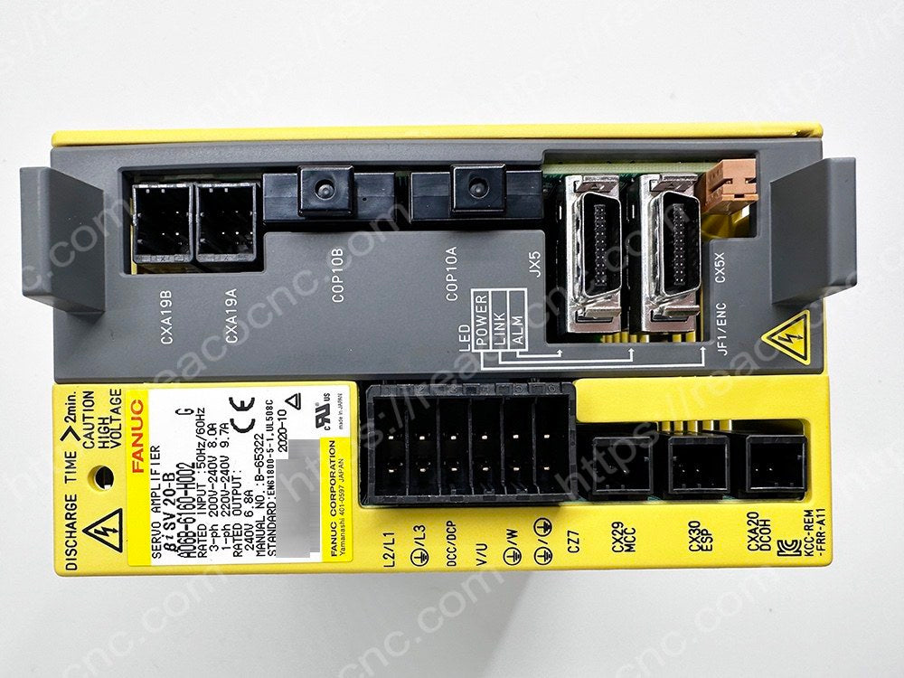 Buy FANUC A06B6160H002 βISV Amplifier - Full front view - Repair Service available for A06B 6160 H002