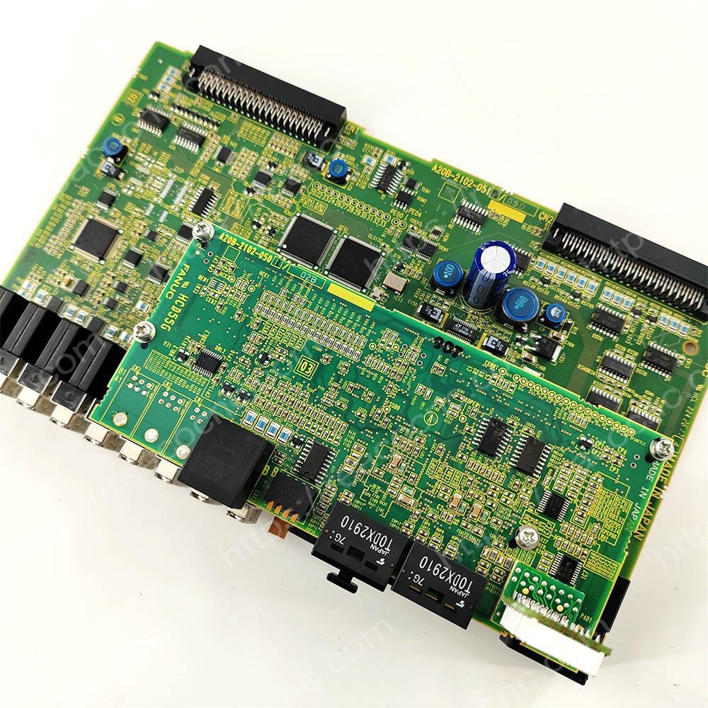 Buy FANUC A20B-2102-0513 Three-in-One Drive Side Plate - Full front view - Repair Service available for A20B 2102 0513