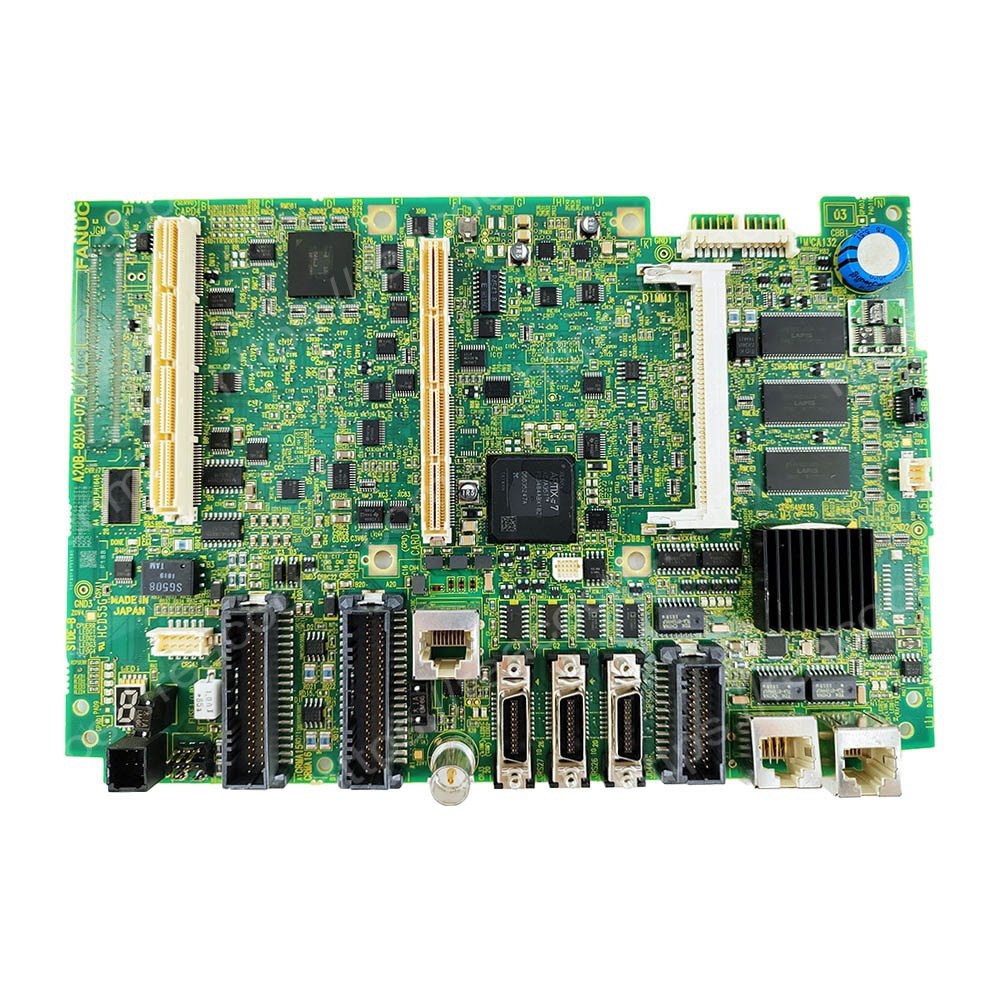 Buy FANUC A20B-8201-0752 Advanced Main Board - Full front view - Repair Service available for A20B 8201 0752