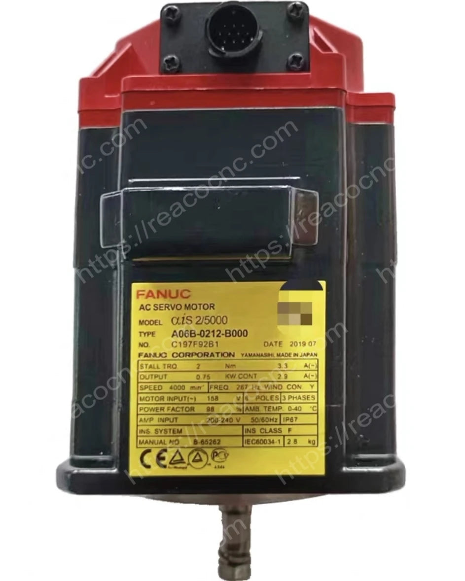FANUC A06B-0212-B000 αiS 2/5000 AC servo motor main view